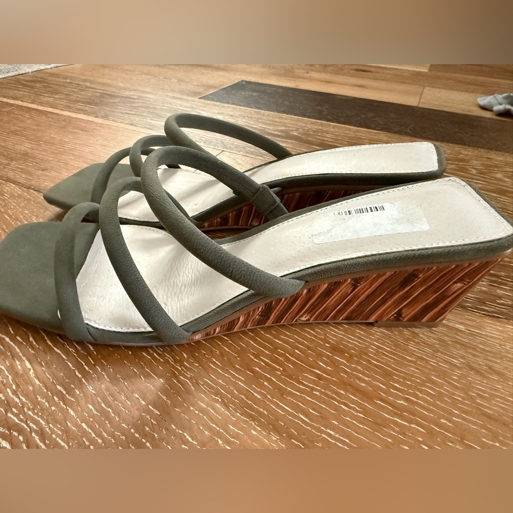 Sanctuary klique green wedges sandals - Picture 7 of 10